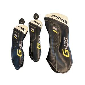 Ping G430 Golf Club Head Covers Set Driver Hybrid Fairway Wood Black Yellow
